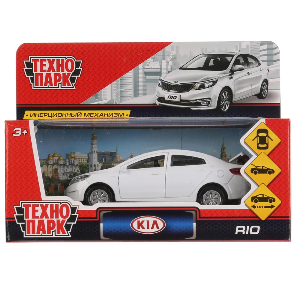 Машина металл "KIA RIO" 12см, открыв. двери, инерц, белый в кор. Технопарк в кор.2*36шт